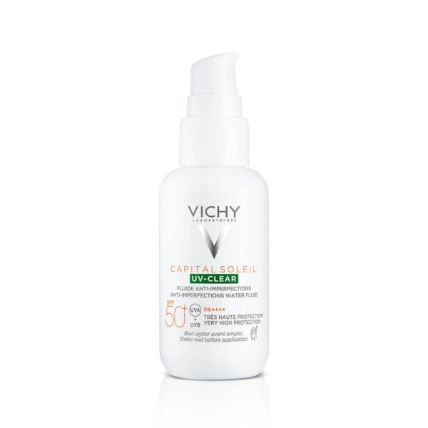 Vichy Capital Soleil UV-CLEAR Fluid za zaščito pred soncem proti nepravilnostim SPF50+, 40 ml