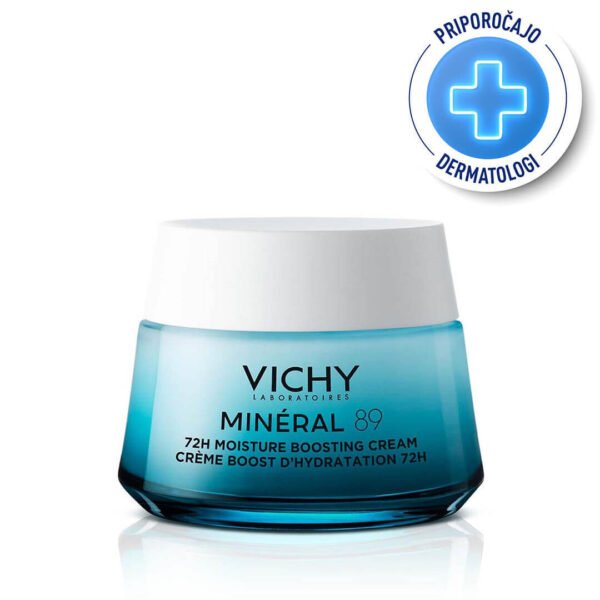 Vichy Mineral 89 krema za 72-urno intenzivno vlaženje za vse tipe kože, 50 ml