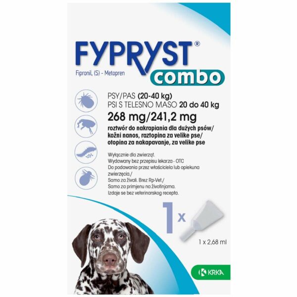 Fypryst Combo L 268 mg/241,2 mg kožne kapljice za pse od 20 - 40 kg