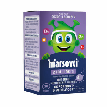 Marsovci žvečljive tablete s prebiotiki z okusom gozdnih sadežev