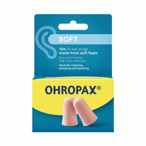 Ohropax Soft čepki za ušesa, 10 čepkov