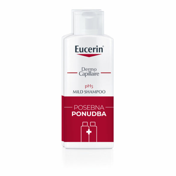 Eucerin DermoCapillaire pH5 šampon za občutljivo lasišče paket