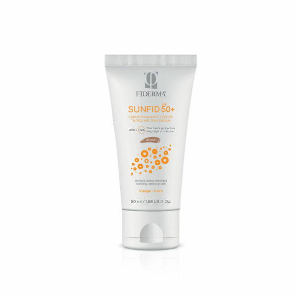 Fiderma Sunfid obarvana krema ZF50+, medium odtenek