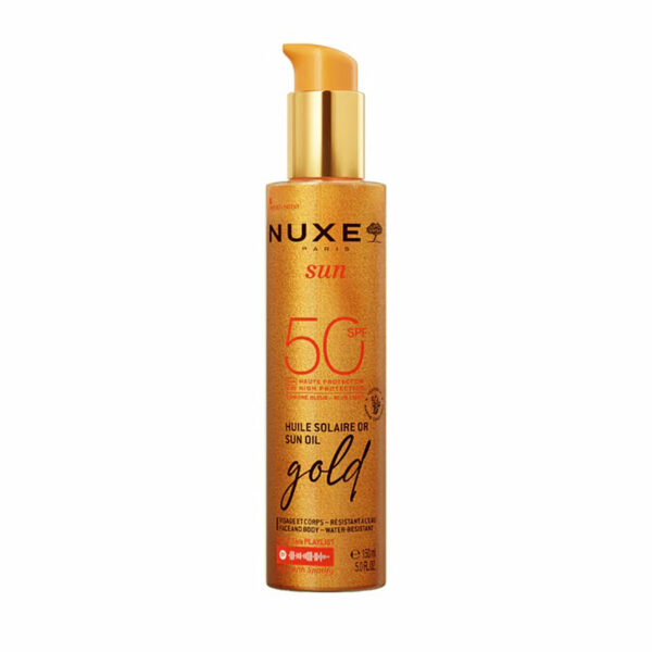 Nuxe Sun olje z bleščicami ZF 50