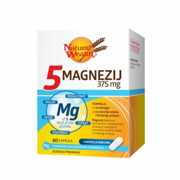 Natural Wealth 5 magnezij 375 mg