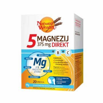 Natural Wealth 5 magnezij 375 mg direkt