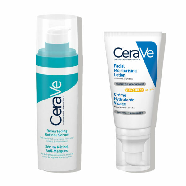 CeraVe Retinol rutina za zmanjšanje nepravilnosti in enakomeren ten