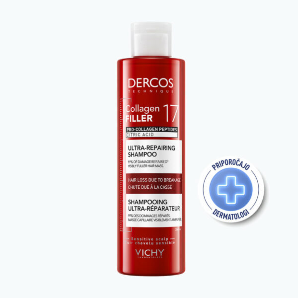Vichy Dercos Collagen 17 filler Ultra-obnovitveni šampon