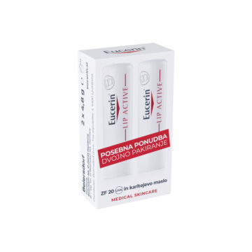 Eucerin Lip Aktiv stik za nego ustnic, dvojno pakiranje
