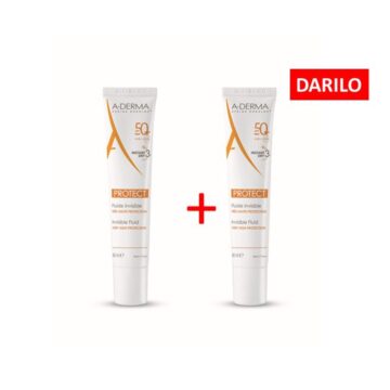 A-Derma Protect nevidni fluid ZF50+ AKCIJA, 2 x 40 ml