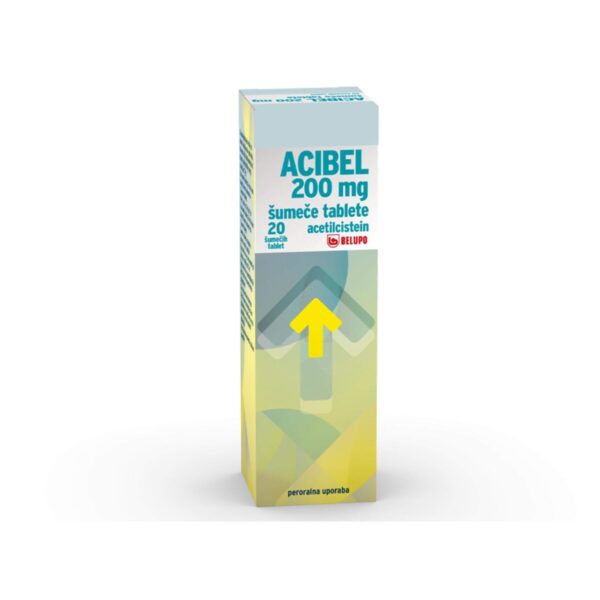 Acibel 200 mg šumeče tablete, 20 šumečih tablet