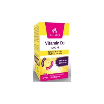Almadea Vitamin D3, 120 kapsul