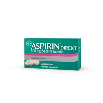 Aspirin direkt 500 mg žvečljive tablete, 10 tablet