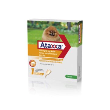 Ataxxa 200 mg-40 mg, kožni nanos, raztopina za pse do 4 kg
