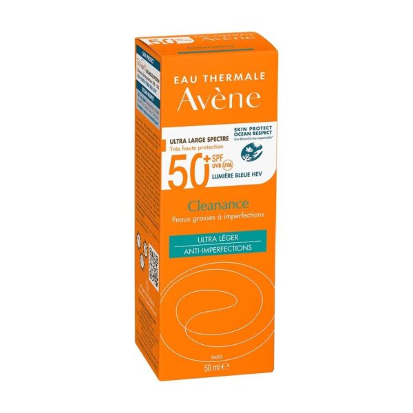 Avene Sun Cleanance zelo visoka zaščita pred soncem SPF50+ ultra lahka krema, 50 ml