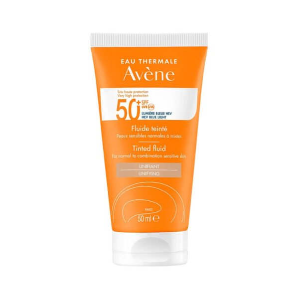 Avene Sun obarvani fluid z zelo visoko zaščito pred soncem ZF 50+, 50 ml