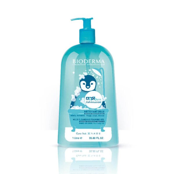 Bioderma ABCDerm Moussant nežen čistilni gel, 1L