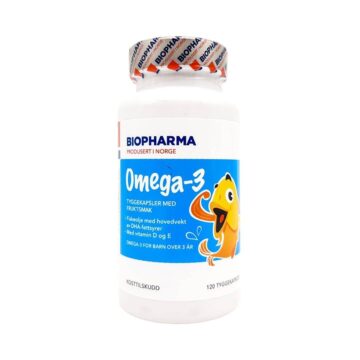 Biopharma Omega-3 žvečljive kapsule za otroke, 120 kapsul
