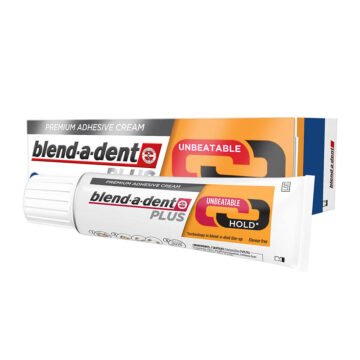 Blend-a-dent Plus dvojna moč zobna krema za zobne proteze, 40 g
