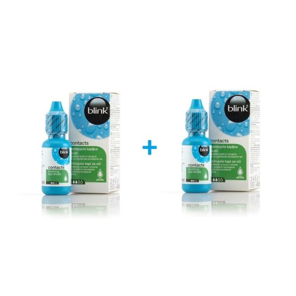 Blink Contacts kapljice 1+1 GRATIS, 2 x 10 ml