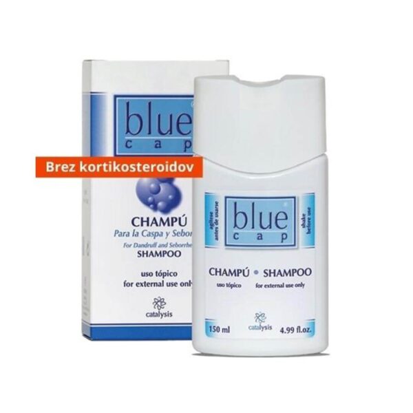 Blue Cap šampon za nego občutljivega lasišča in proti prhljaju, 150 ml