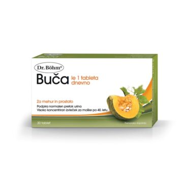 Buča tablete Dr. Böhm za prostato in mehur, 30 tablet