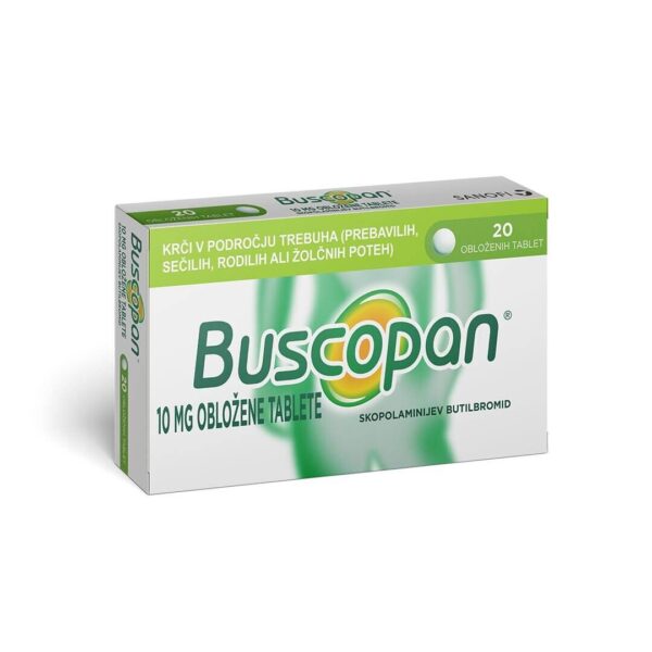 Buscopan 10 mg obložene tablete, 20 tablet