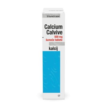Calcium Calvive 500 mg šumeče tablete, 20 šumečih tablet