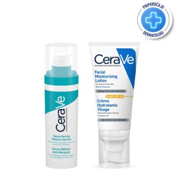 CeraVe Retinol protokol za enoten videz kože obraza, 52 ml + 30 ml