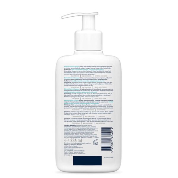 Cerave čistilni gel za kožo nagnjeno k nepravilnostim, 236 ml