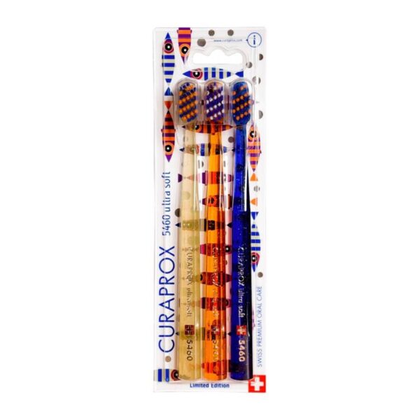 Curaprox zobna ščetka CS 5460 Summer Fish Edition, 3 ščetke