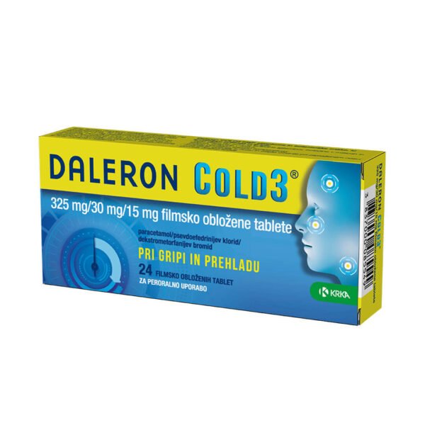 Daleron COLD3 325 mg30 mg15 mg tablete, 24 tablet