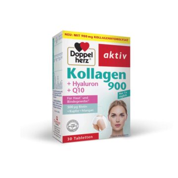 Doppelherz Aktiv Kolagen 900 + Hialuron + Q10, 30 kapsul