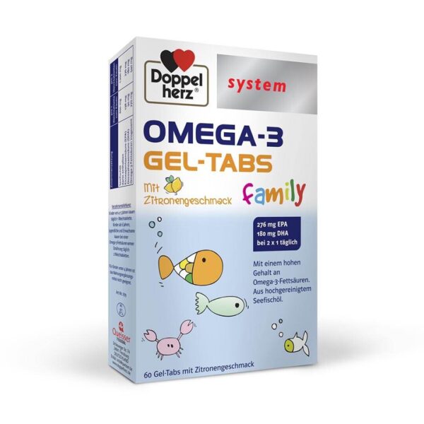 Doppelherz System Omega-3 Family gel-tablete, 60 tablet