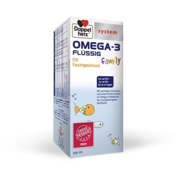 Doppelherz System Omega-3 Family tekočina, 250 ml