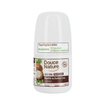 Douce Nature naravni deodorant roll-on 24h karite, 50 ml