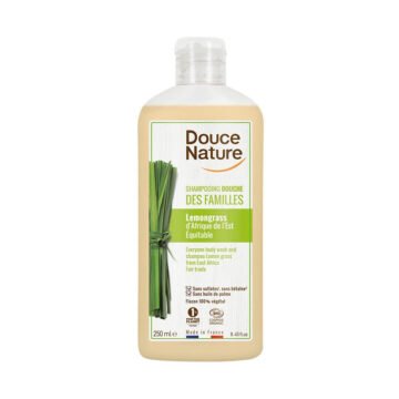 Douce Nature naravni gel in šampon za tuširanje limonska trava, 250 ml