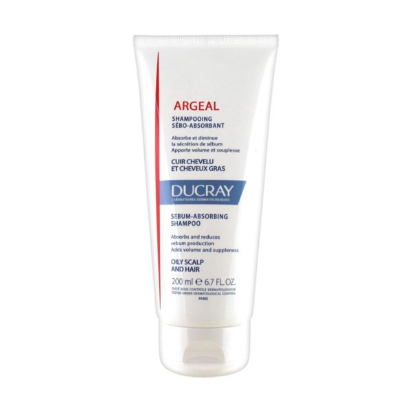 Ducray Argeal krem šampon z glino proti mastnim lasem, 200 ml