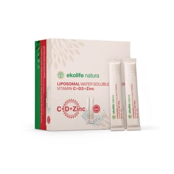 Ekolife Natura liposomski C+D+Cink, 21 vrečk x 5 g