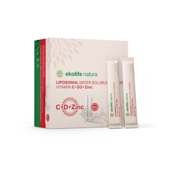 Ekolife Natura liposomski C+D+Cink, 21 vrečk x 5 g