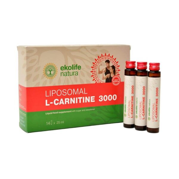 Ekolife Natura liposomski L-karnitin 3000, 14 x 25 ml