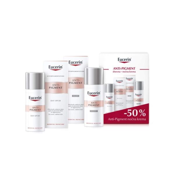 Eucerin Anti-Pigment set za nego kože, 2 x 50 ml