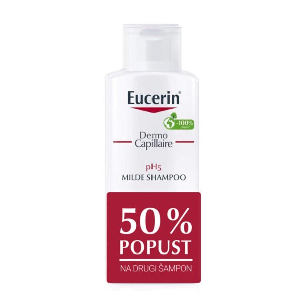 Eucerin DermoCapillaire pH5 šampon za občutljivo lasišče AKCIJA, 2 x 250 ml