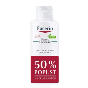 Eucerin DermoCapillaire šampon proti prhljaju za suhe lase AKCIJA, 2 x 250 ml