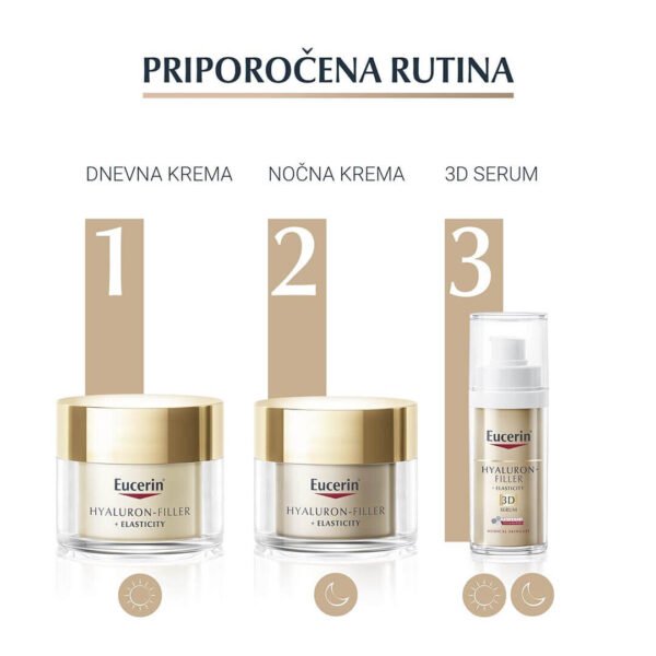 Eucerin Hyaluron Filler + Elasticity nočna krema, 50 ml