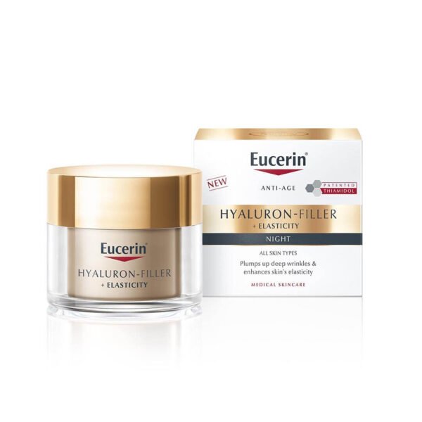 Eucerin Hyaluron Filler + Elasticity nočna krema, 50 ml