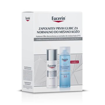 Eucerin Hyaluron-Filler paket za normalno do mešano kožo, 50 ml + 200 ml