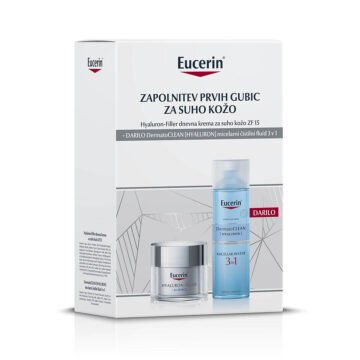 Eucerin Hyaluron-Filler paket za suho kožo, 50 ml + 200 ml