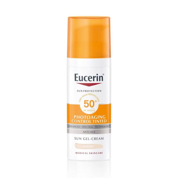 Eucerin Sun Photoaging Control obarvana krema ZF50+ Light, 50 ml
