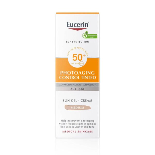 Eucerin Sun Photoaging Control obarvana krema ZF50+ Medium, 50 ml 01